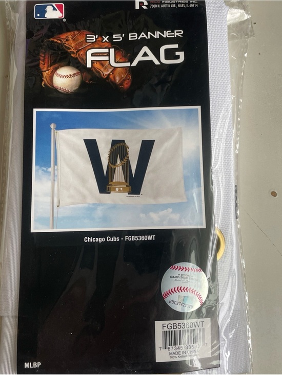 Rico Other - MLB Chicago Cubs White 'W' Flag Banner